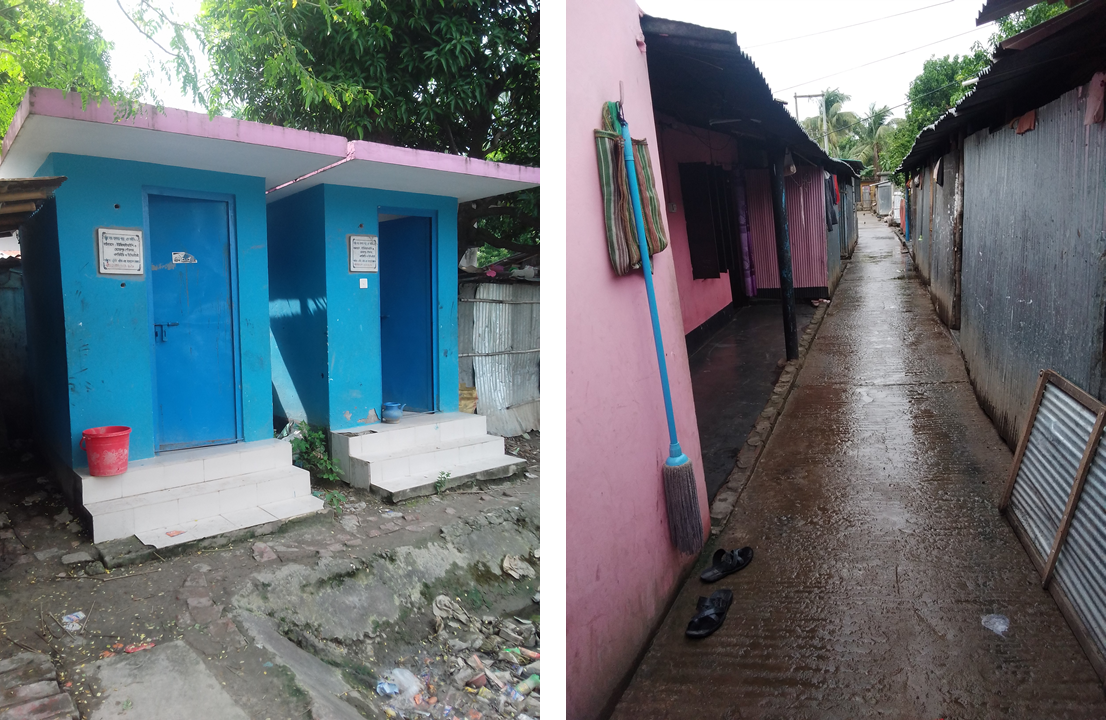 Photovoice Image 10: Improvements in a workers’ colony – “The Municipality has built three toilets for our use”.